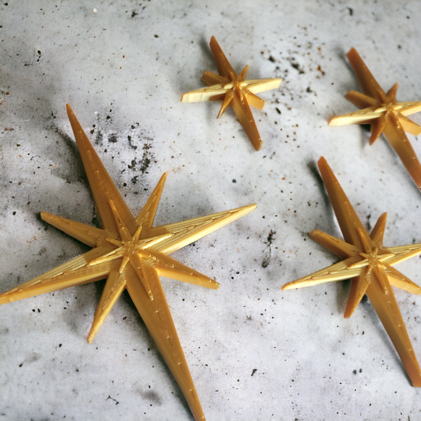 Midcentury Modern Starburst Fridge Magnets