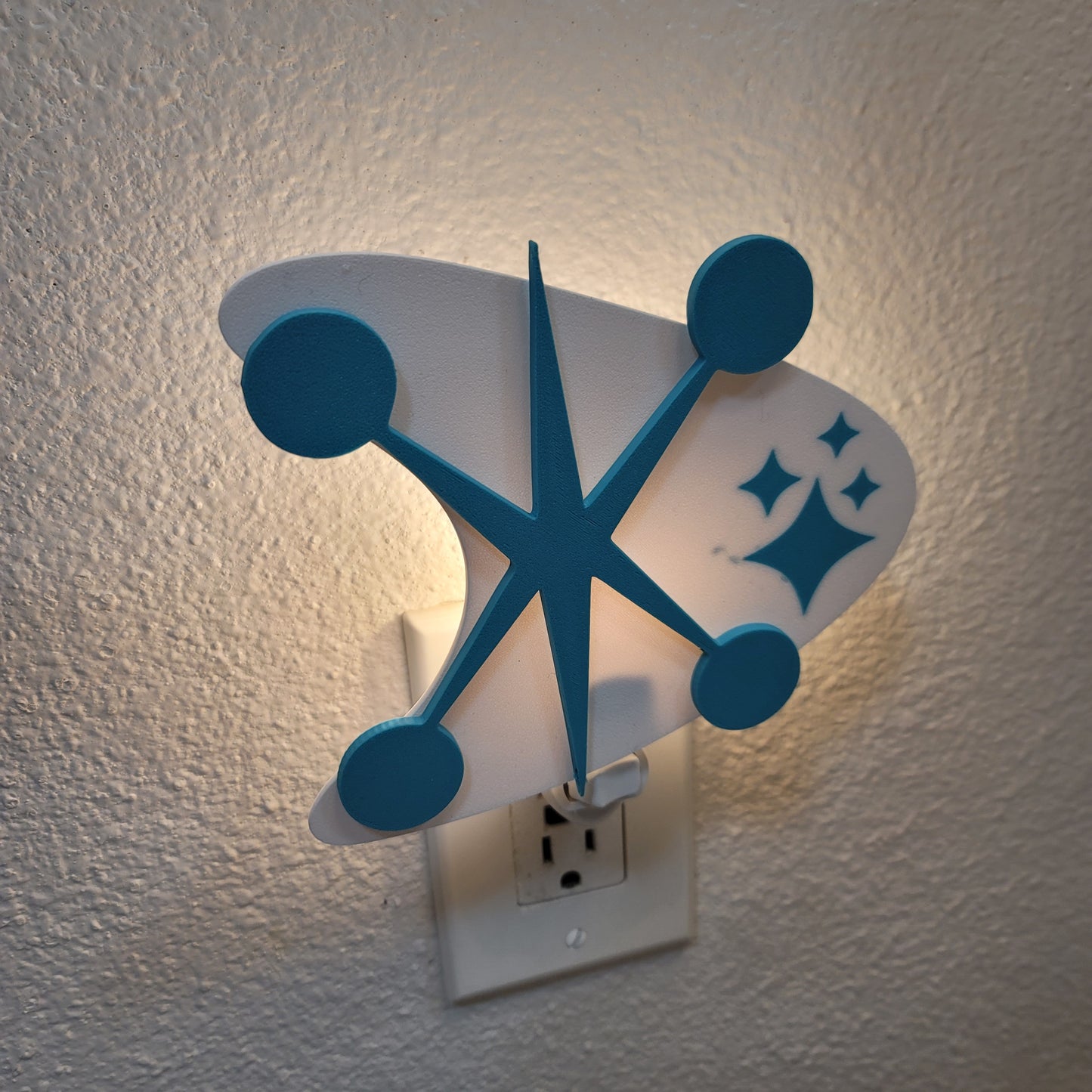 Jacks & Starbursts Mid Century Modern Night Light