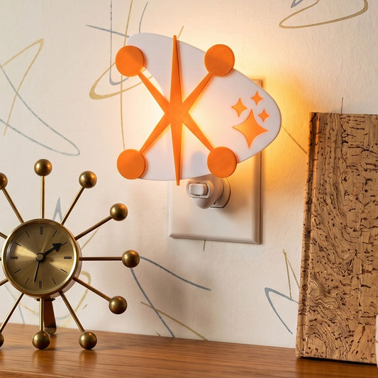 Jacks & Starbursts Mid Century Modern Night Light