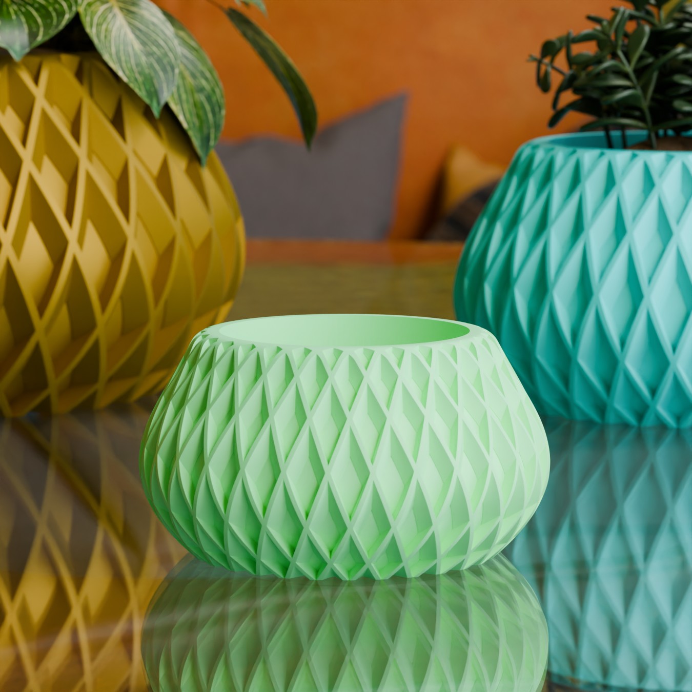 Rivara Vintage Style Planter Mid-Century Modern