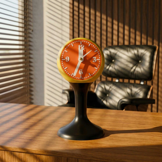 The Tempozero Space Age Tulip 1970s Styled Retro Pedestal Clock