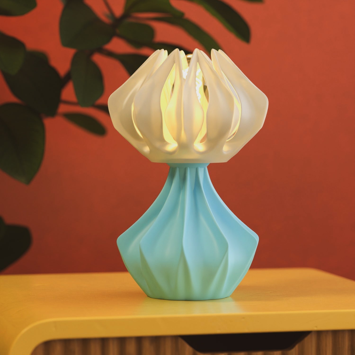🌸 Introducing the Floraxa Desk Lamp: A Bloom from the Atomic Future