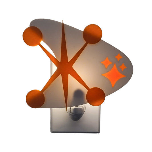 Jacks & Starbursts Mid Century Modern Night Light