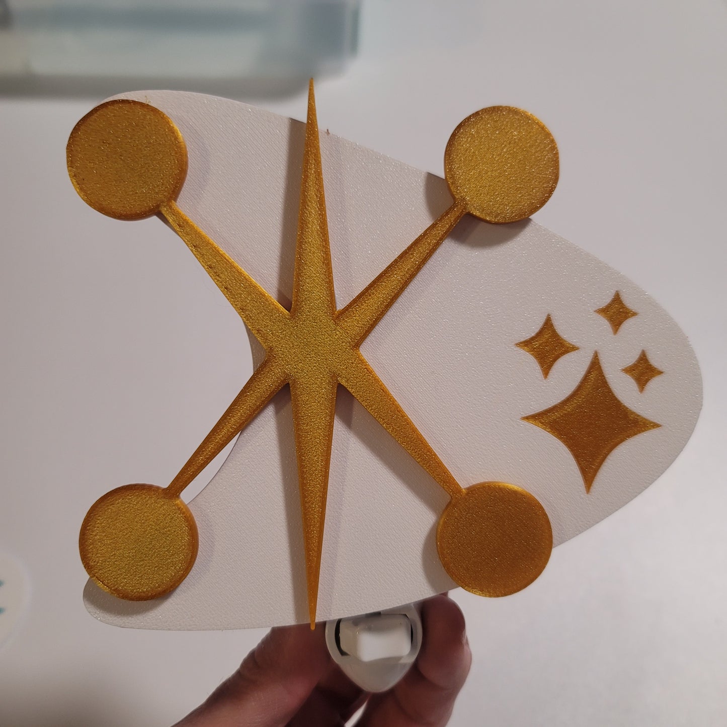 Jacks & Starbursts Mid Century Modern Night Light