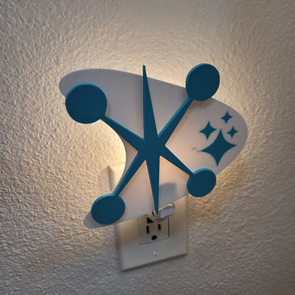 Jacks & Starbursts Mid Century Modern Night Light