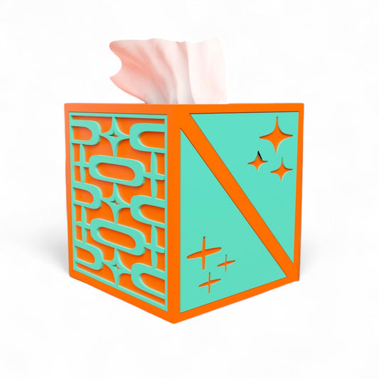 Atomic Ovals Tissue Box Cover