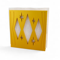 Mid Century Modern Retro Style Triple Diamond Napkin Holder