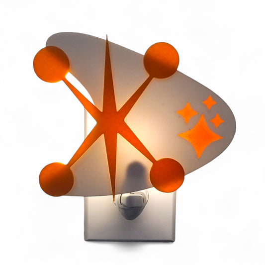 Mid Century Jacks & Starbursts Night Light