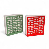 Retro Christmas Atomic Ovals Napkin Holder