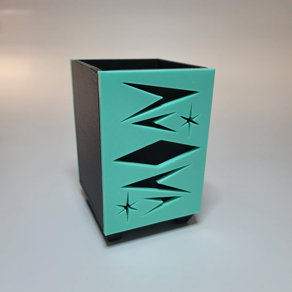 Midcentury Modern Box Pencil Organizer DISCOUNTED