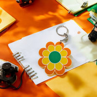 Groovy Flower Power Keychain