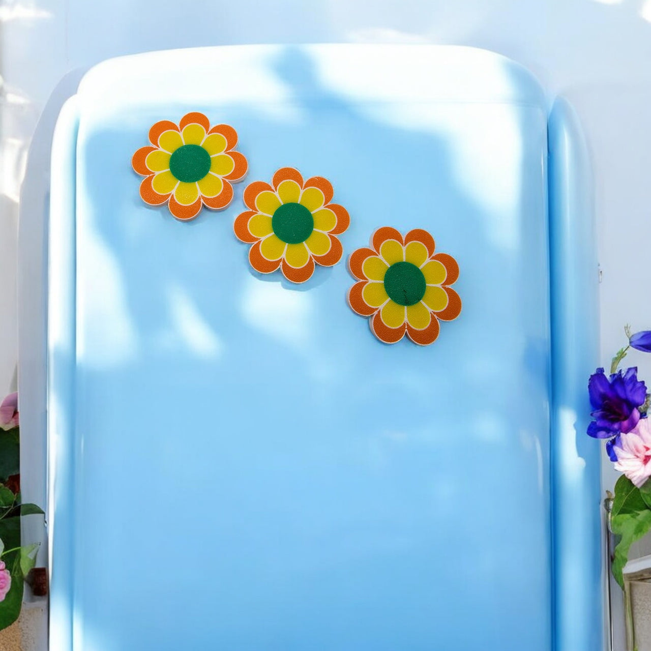 Retro Flower Power Magnet Set (Set of 3)