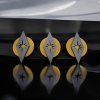 Space Age Circular Diamond Magnet Set (Set of 3)