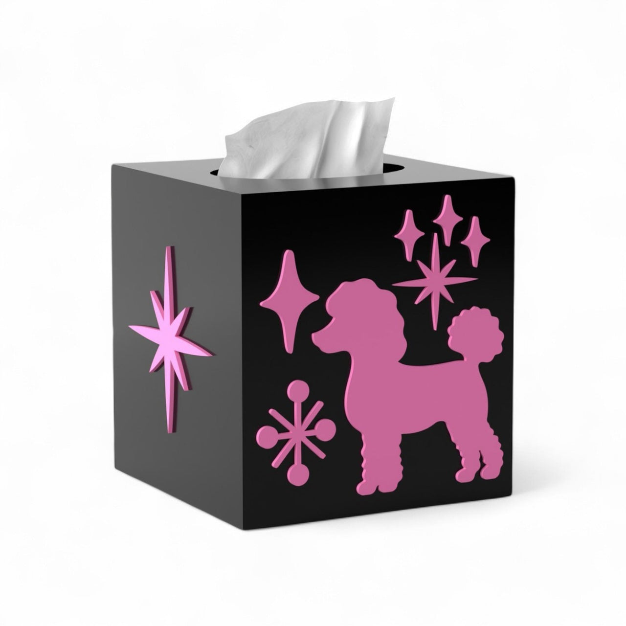 Atomic Poodle Tissue Box Cover