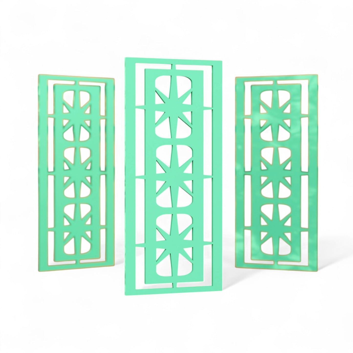 Starlight Ovals Midcentury Modern Wall Panel Set of 3