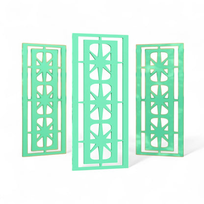 Starlight Ovals Midcentury Modern Wall Panel Set of 3