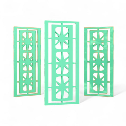 Starlight Ovals Midcentury Modern Wall Panel Set of 3