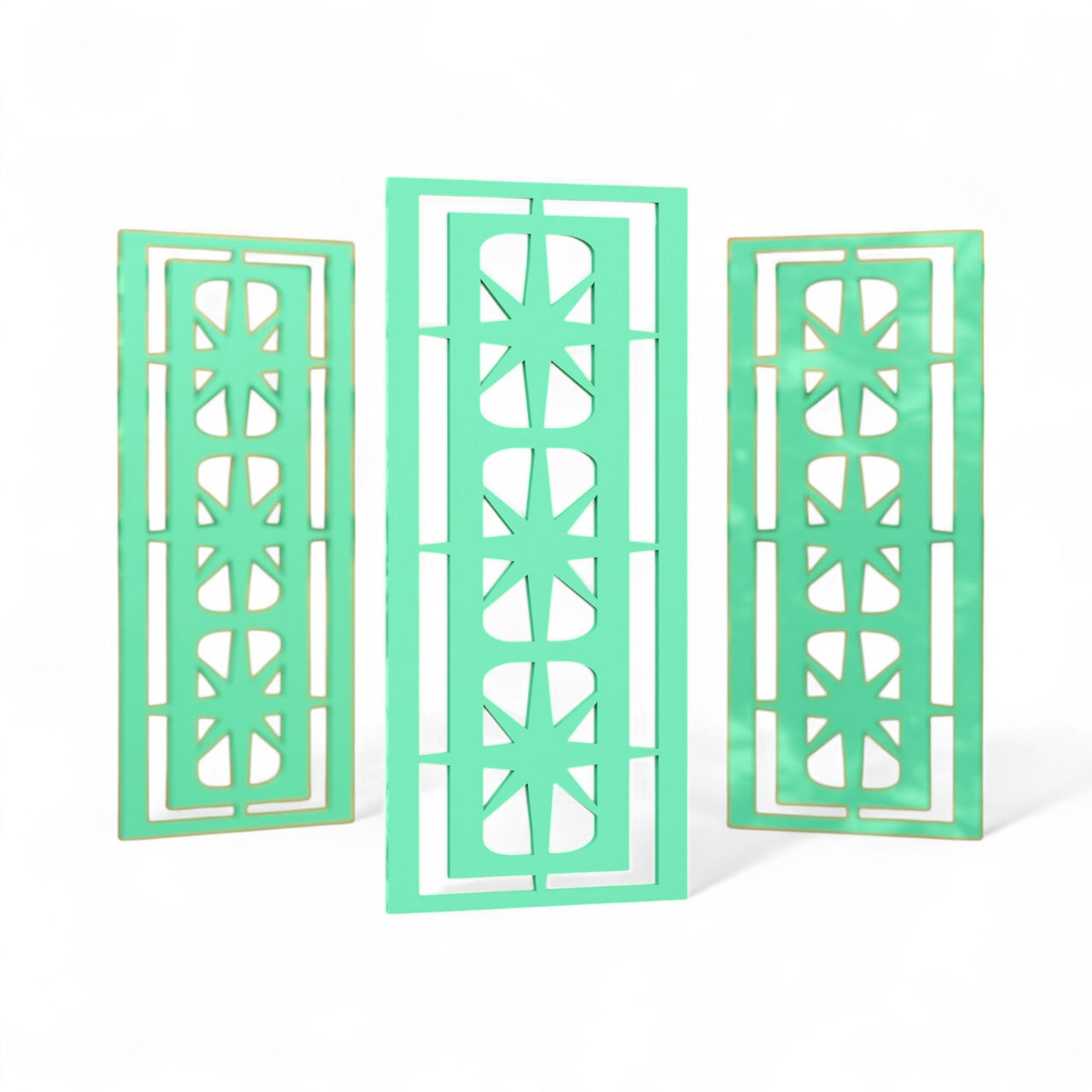 Starlight Ovals Midcentury Modern Wall Panel Set of 3