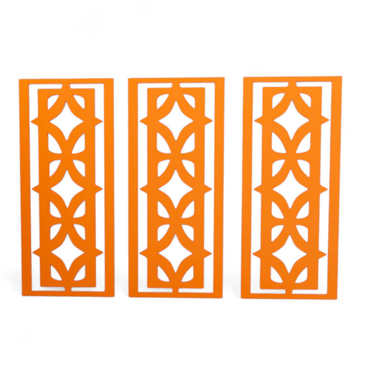 Diamond Vertigo Midcentury Modern Wall Panel Set of 3