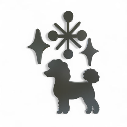 Atomic Poodle Dog Magnet Set
