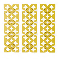 Mid Century Modern Flower Wave Starburst Wall Panel Set