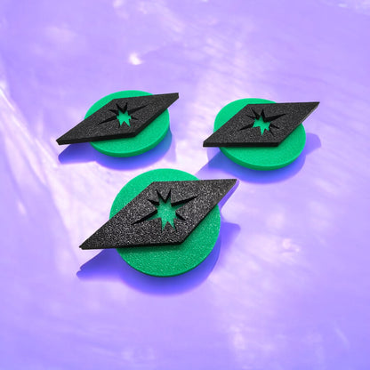 Space Age Circular Diamond Magnet Set (Set of 3)