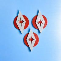 Space Age Circular Diamond Magnet Set (Set of 3)