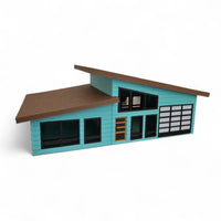 Miniature Mid Century Modern House Model The Devonshire Scale Diorama Display