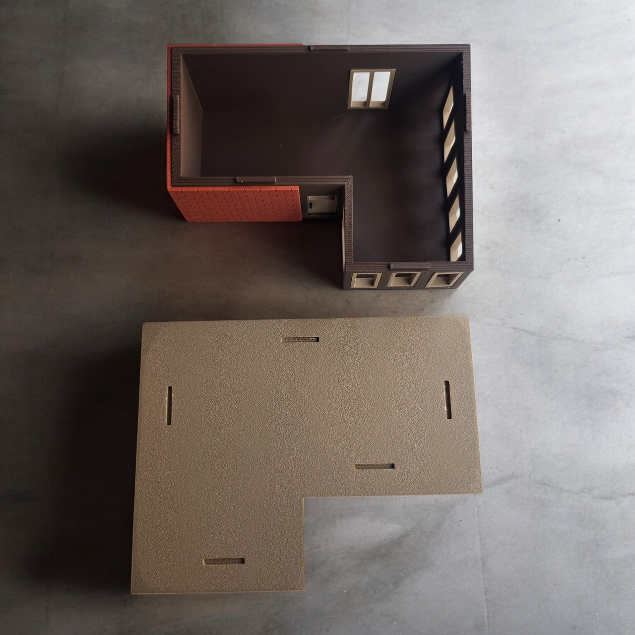 Miniature Mid Century Modern House Model The Ellsworth 1:87 Scale Diorama Display Retro