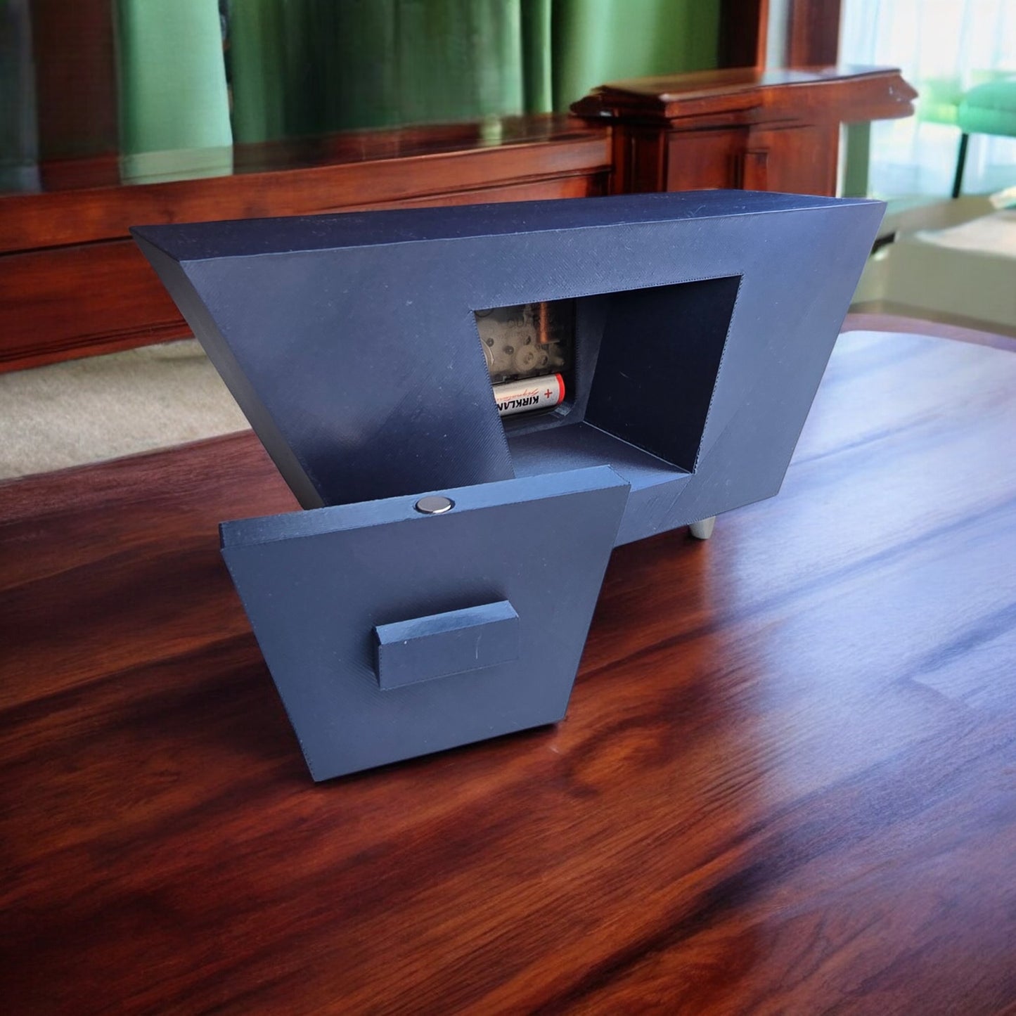 Starburst Radiant Desk Clock Mid Century Modern