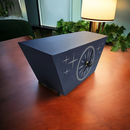 Starburst Radiant Desk Clock Mid Century Modern