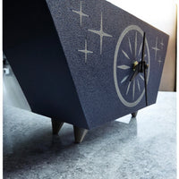 Starburst Radiant Desk Clock Mid Century Modern