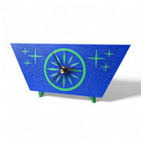 Starburst Radiant Desk Clock Mid Century Modern