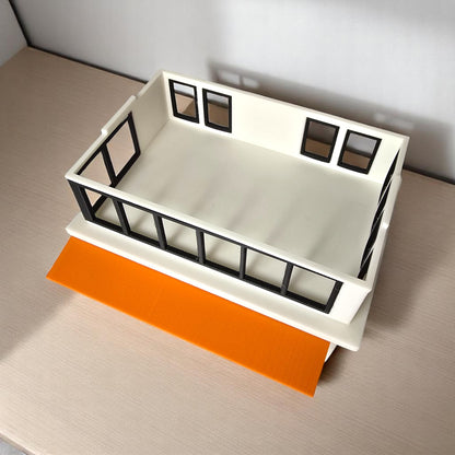 Miniature Mid Century Modern House The Palmetto Pad 1:87 Scale Palm Springs Inspired Model