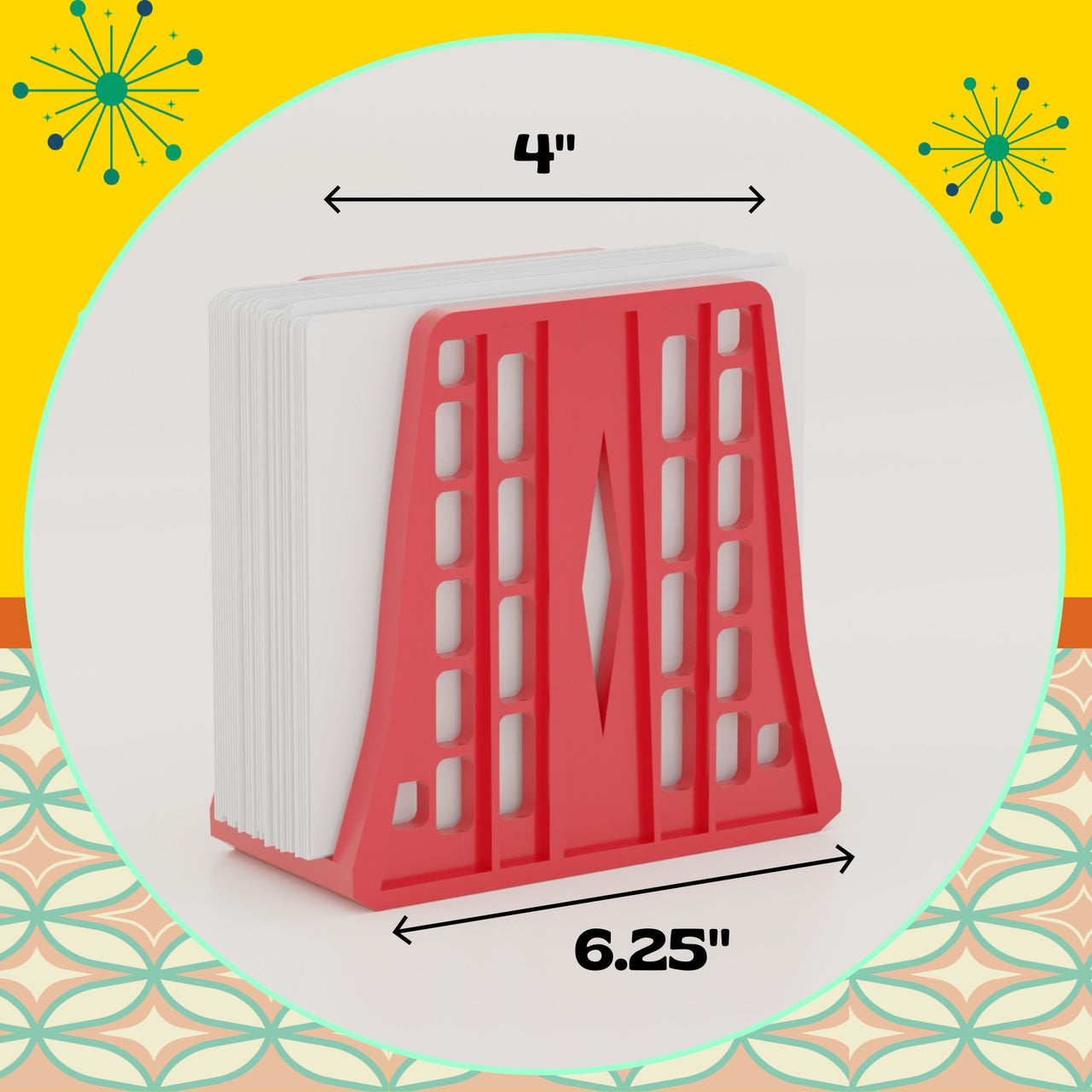 Zentron Space Age Napkin Holder Retro Mid Century Modern