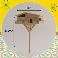 Mini Mid Century Modern Plant Stake Crestwood Tree House