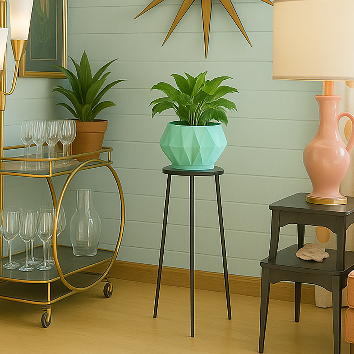 Astrelle Space Age Retro Minimalist Planter