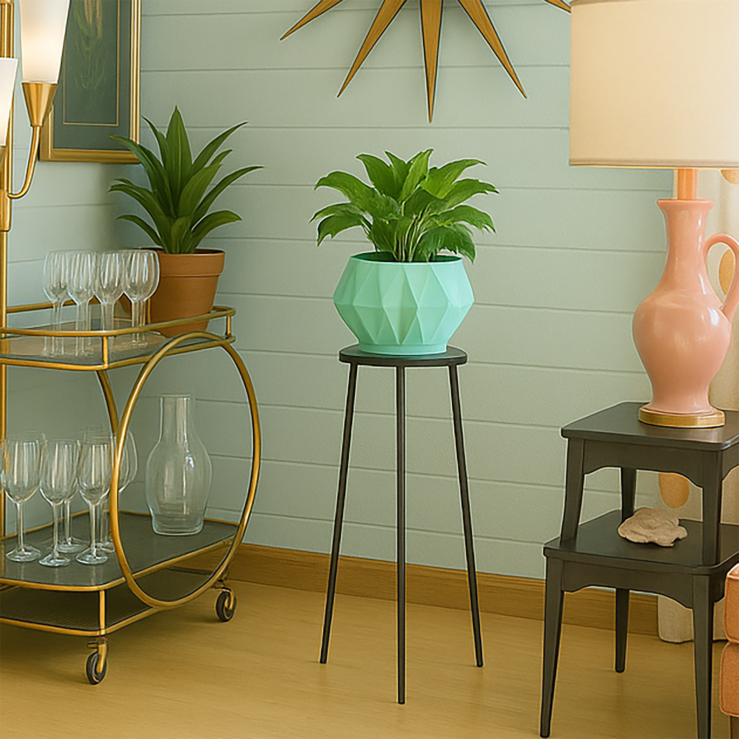 Astrelle Space Age Retro Minimalist Planter