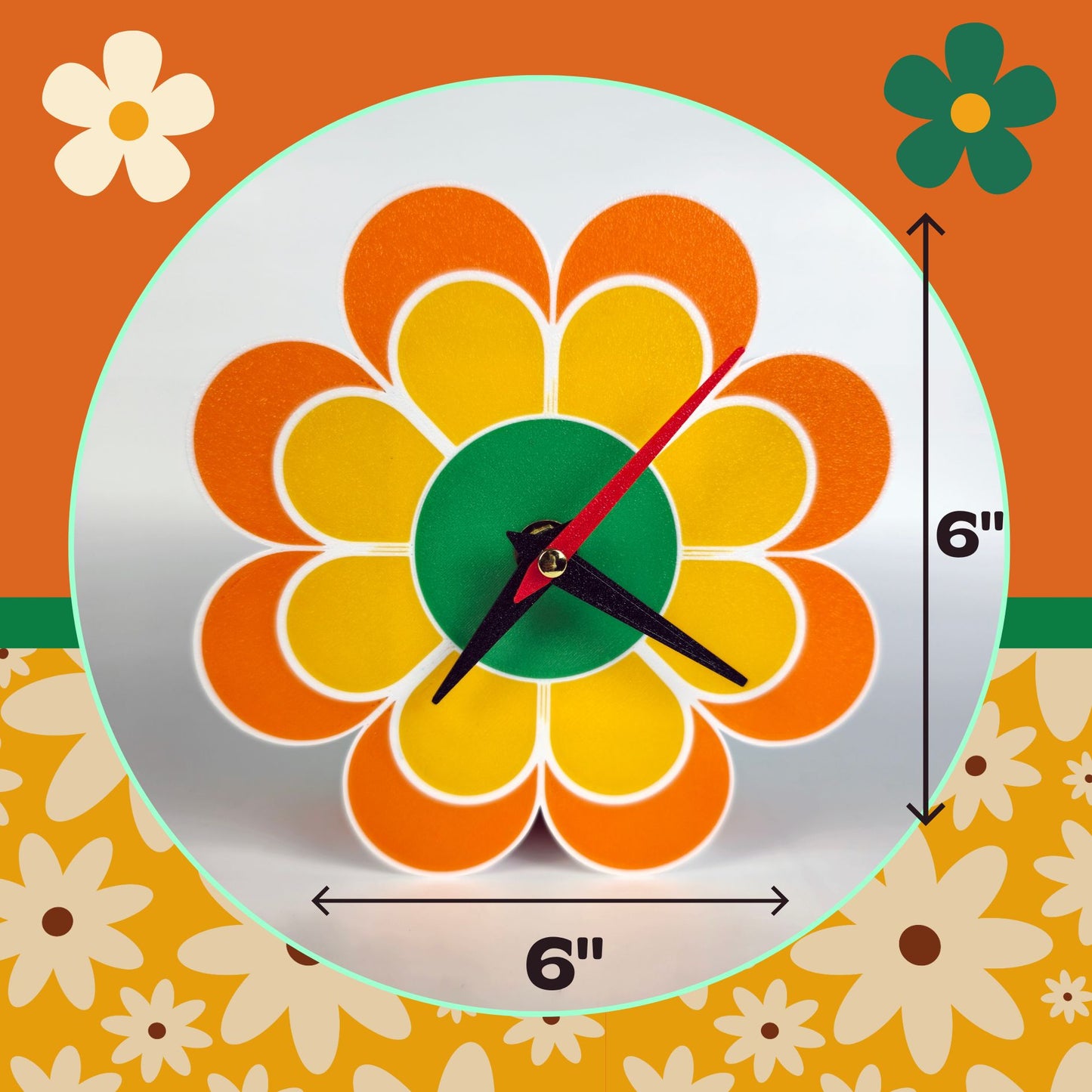 Flower Power Clock