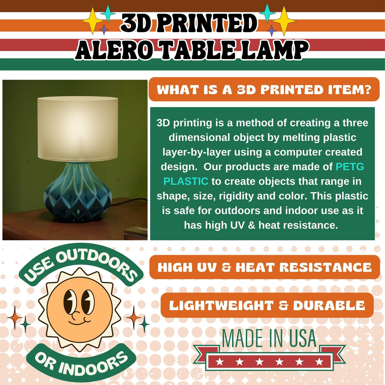 The Alero MCM Modern Mid Century Lamp