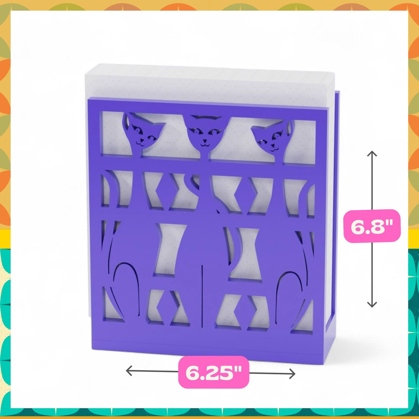 Atomic Space Cats Napkin Holder