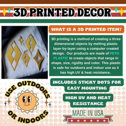 Palm Springs Paradise Diamond Stars Wall Décor