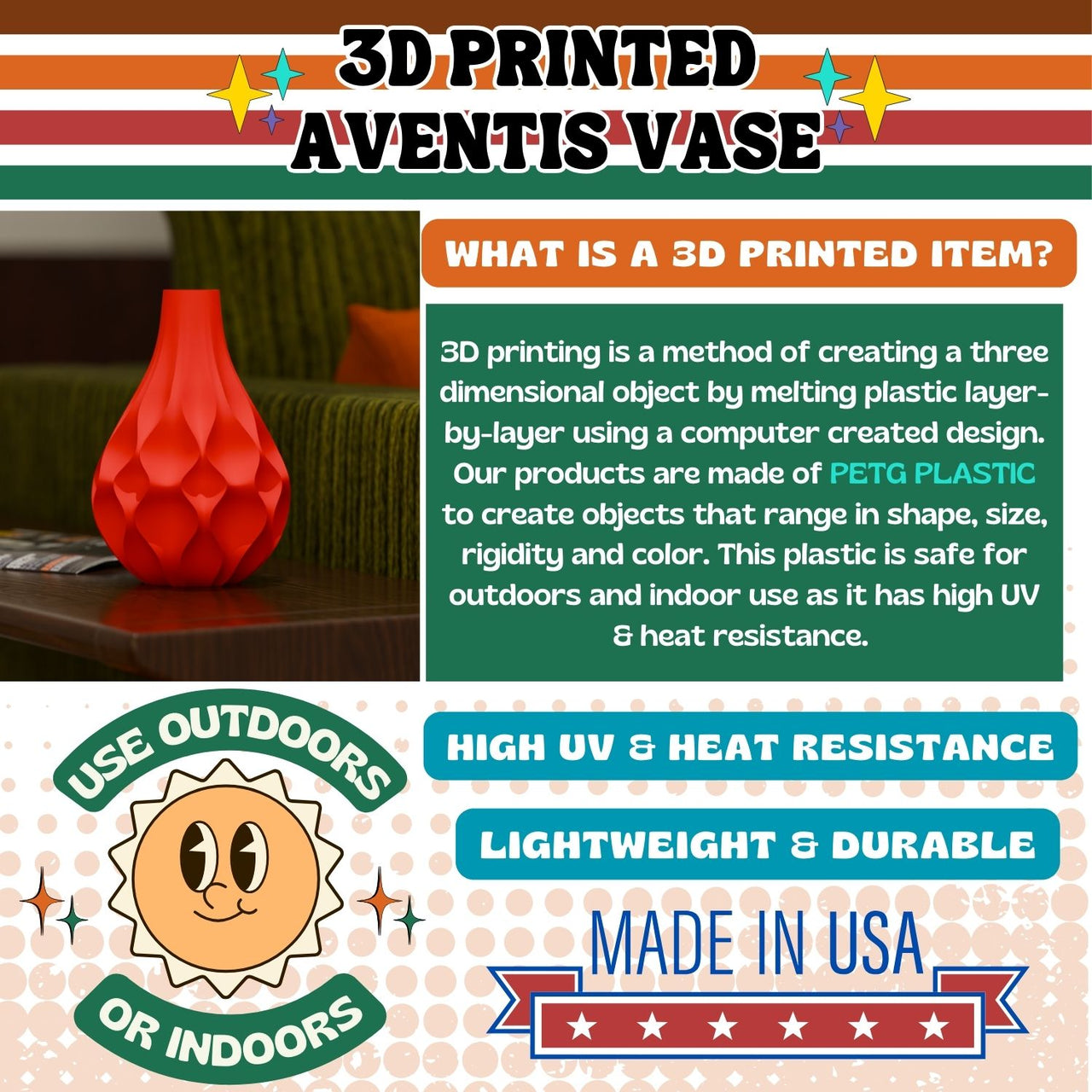 Aventis Wavy Space Age Vase