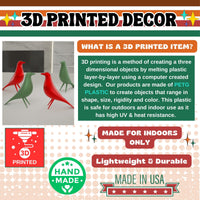 Minimalist Eames Style Holiday Birds