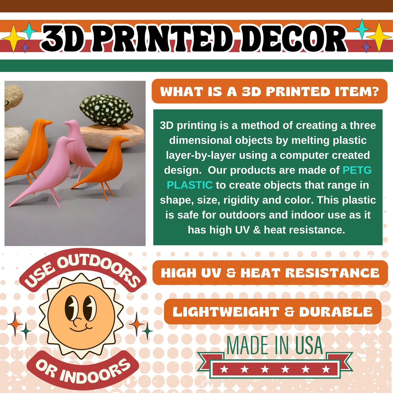 MCM Minimalist Bird Family (Set of 2)