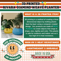 Rivara Vintage Style Planter Mid-Century Modern