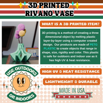 Retro Minimalst MCM Rivano Vase