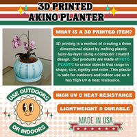 Akino Open Design Minimalist Space Age Planter