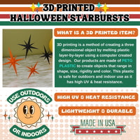 Mid Century Modern Halloween Themed Starbursts