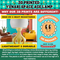 Yunari Retro Futuristic Lamp Mid Century Modern